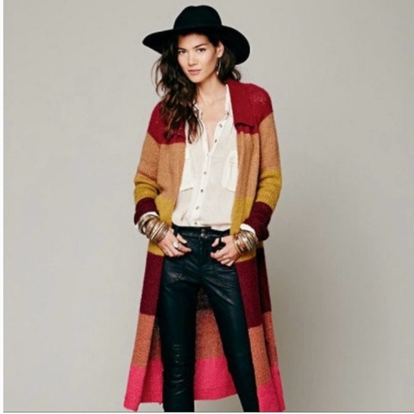 Free People Over The Rainbow mohair blend duster cardigan - Picture 3 of 5